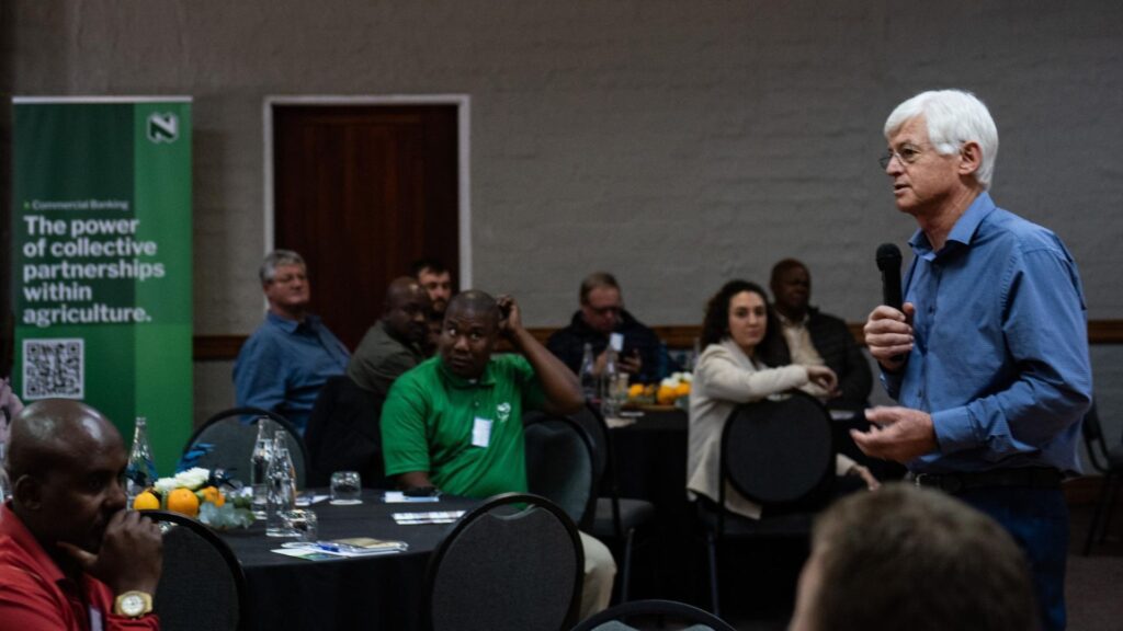 Professor Arnold Smit from the University of Stellenbosch Business School delivers a workshop on responsible leadership, emphasising the importance of ethical decision-making and sustainable impact, at the Responsible Leadership Symposium in White River, Mpumalanga. Photo: Supplied/Nedbank