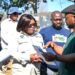 Thembeni KaMadlopha-Mthethwa, KwaZulu-Natal’s MEC for agriculture and rural development, leads a vaccination and awareness campaign in Pietermaritzburg following a rabies scare. Photo: Supplied/KZNDARD