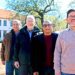 Professor Johan van Niekerk, vice-dean for agriculture; Professor Vasu Reddy, deputy vice-chancellor for research and internationalisation; Dr Glen Taylor, senior director for the directorate research development; and Professor Paul Oberholster, dean of natural and agricultural sciences, are enthusiastic about the launch of the new ARC-DALLRD-UFS research chairs. Photo: Supplied/UFS