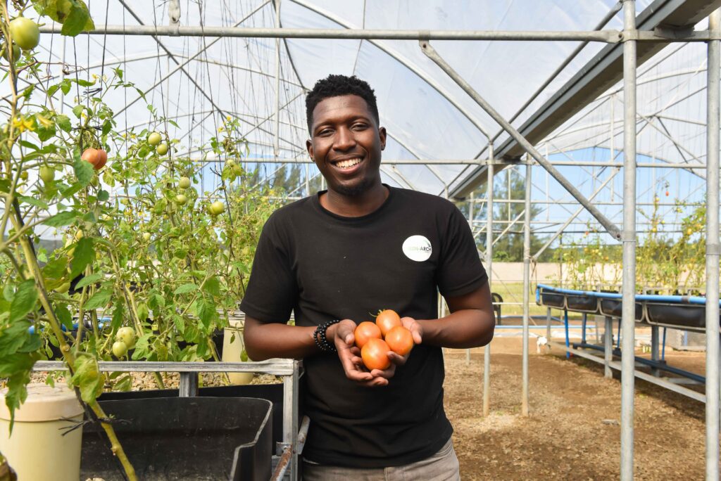 Luvo Gugwana, the founder of Green-Arch Innovations, leads the way in sustainable aquaponics. Photo: Supplied/Food For Mzansi