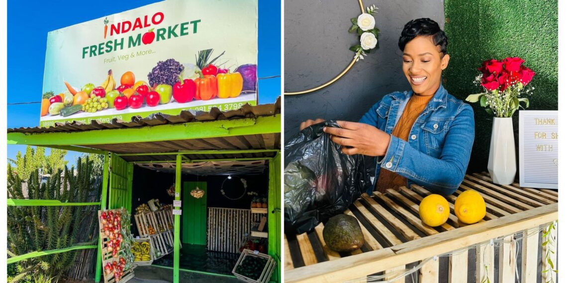 Leemo Atumane, is bachelor of education student, a vegetable stall owner and a future agricultural teacher. Photo: Supplied/Food For Mzansi