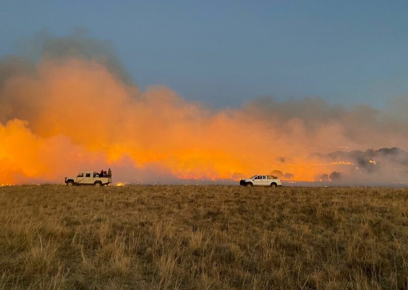 Experts advise farmers to identify safe zones on their property. Photo:  Supplied/Winelands Fire  Protection Association