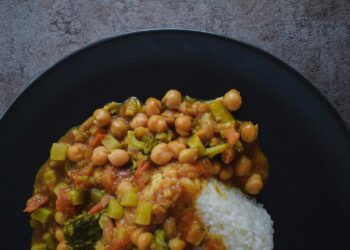 A delicious chickpea and lentil casserole – proof that humble ingredients can deliver rich, satisfying flavours. Photo: Supplied/Food For Mzansi