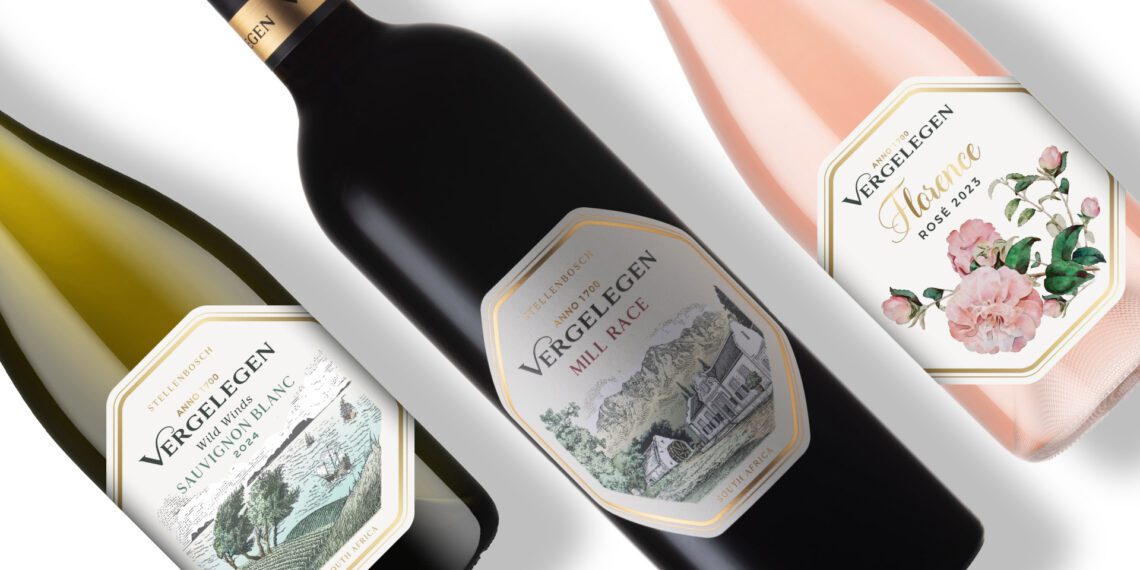 Discover Vergelegen wine estate’s refined Heritage range: Florence Rosé, Wild Winds Sauvignon Blanc, and Mill Race Red Blend. Each bottle embodies their rich history and exceptional craftsmanship. Photos: Supplied/Food For Mzansi