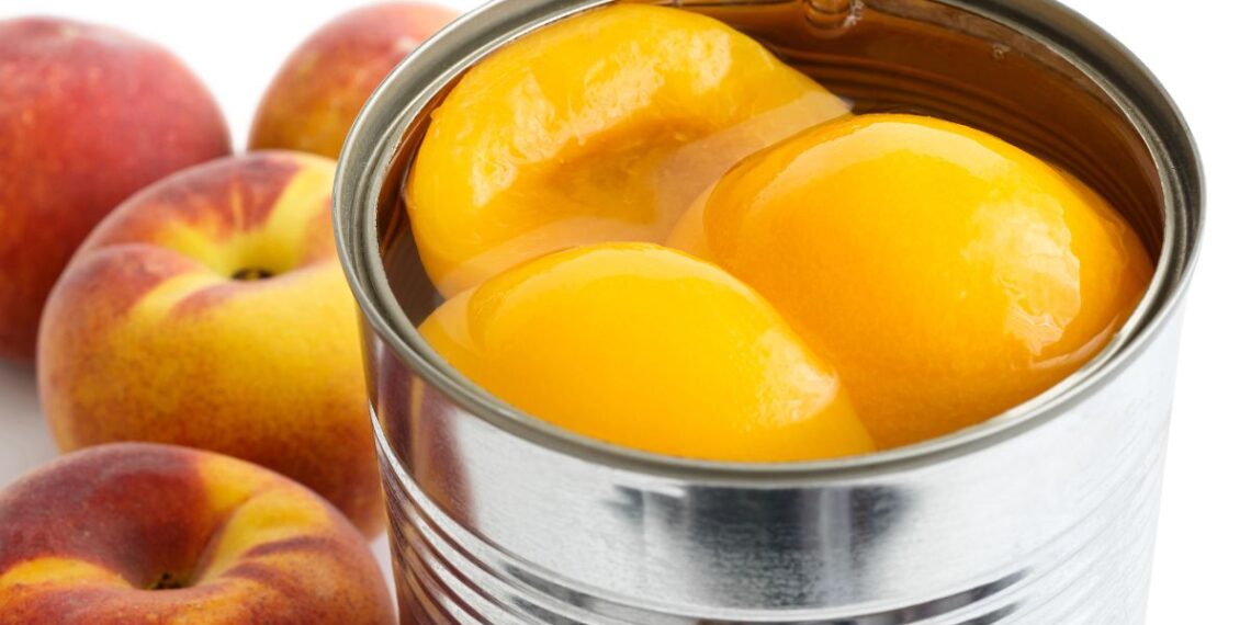 Canned peaches, a major export for South Africa’s deciduous fruit industry, contributed $47.6 million (around R870 million) to the total export value in 2021. Photo: Supplied/Food For Mzansi
