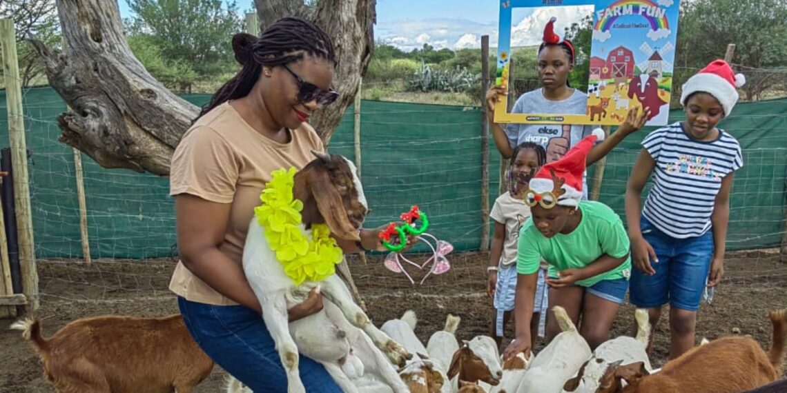 Selinah Ntjana, a resilient goat farmer from Limpopo, South Africa, has turned her passion into a thriving business. From meat to skincare and children's books, Ntjana's entrepreneurial spirit has inspired countless others. Photo: Supplied/Food For Mzansi
