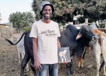 Ashell Maenetja, a skilled animal scientist from Tlhabeleni Village, Limpopo, grew up herding cattle in the hills. Today, as a communal farmer, he faces the growing challenges of climate change that threaten the land and livelihoods he holds dear. Photo: Supplied/Food For Mzansi