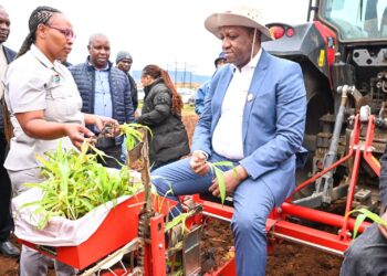 Premier Thamsanqa Ntuli addresses uMzinyathi residents, urging communities to revive dormant farmlands and contribute to a greener, food-secure KwaZulu-Natal. Photo: Supplied/Food For Mzansi