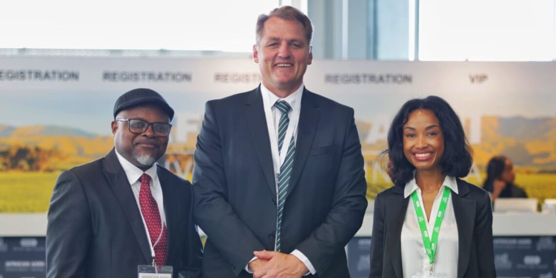 Afgri chief executive officer Norman Celliers (middle) said food security in Africa is a concerned and called for an enabling environment to operate on the continent. Photo: Supplied/Food For Mzansi