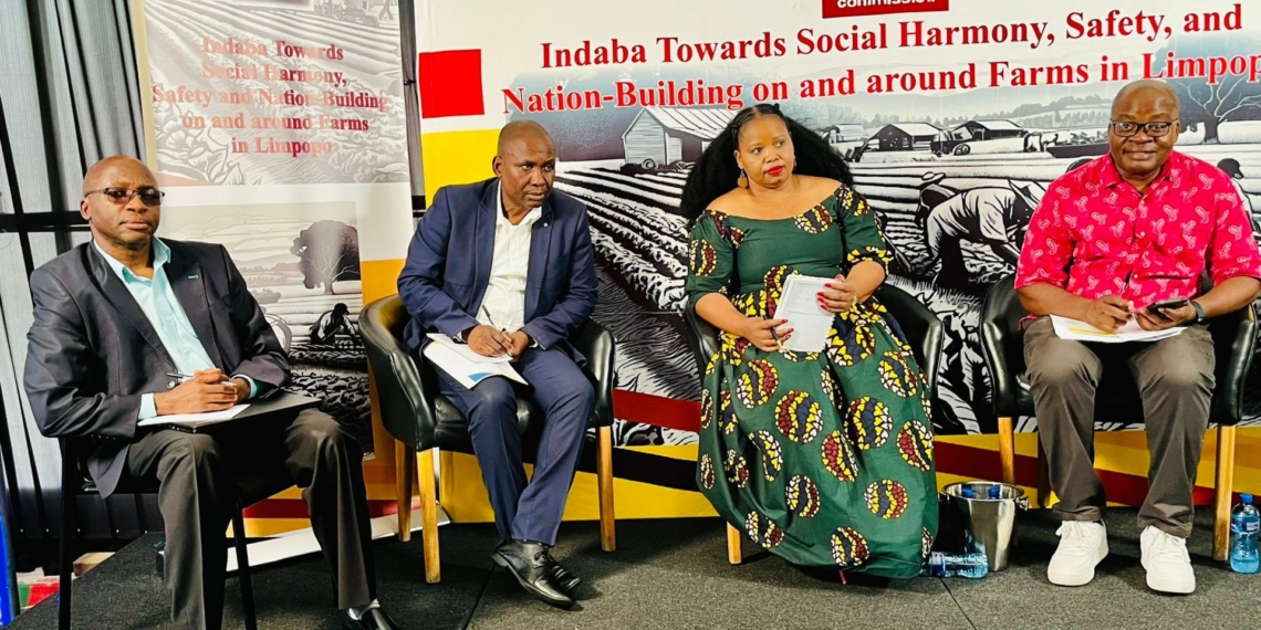 Panelists listen to comments from delegates at the indaba in Polokwane that recently took place to address social harmony, safety, and nation-building on and around farms in Limpopo. Photo: Supplied/Food For Mzansi