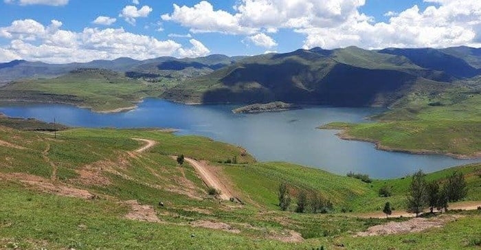 CaRe Fund: The Katse Dam in the Lesotho Highlands, where SanLei Trout has its farm. Photo: Supplied/GroundUp/Sechaba Mokhethi
