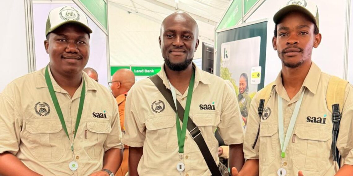 Sakhumuzi Manganyela, Thapelo Xhali, and Fumani Malungana attended the 2025 Mzansi Young Farmers Indaba and loved every second of it. Photo: Ivor Price/Food For Mzansi