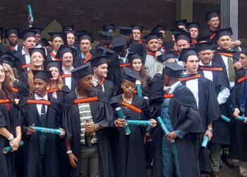 Beaming with pride, graduates of Peritum Agri Institute’s Class of 2025 celebrate their achievements in animal and plant production at the institute’s annual ceremony in Bloemfontein. Photo: Supplied/Food For Mzansi