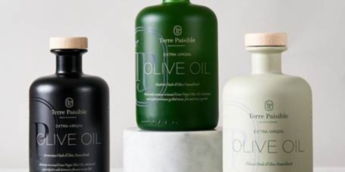 Terre Paisible’s award-winning Extra Virgin Olive Oil, crafted with care from the estate’s pristine terroir in the Franschhoek valley of the Western Cape. Photo: Supplied/Food For Mzansi