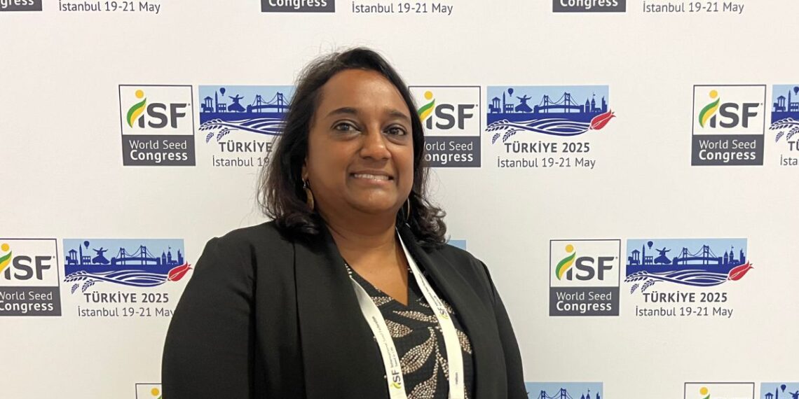Dr Lukeshni Chetty, general manager of Sansor, representing South Africa at the 2025 World Seed Congress in Istanbul, where she advocates for science-based innovation in agriculture. Photo: Ivor Price/Food For Mzansi