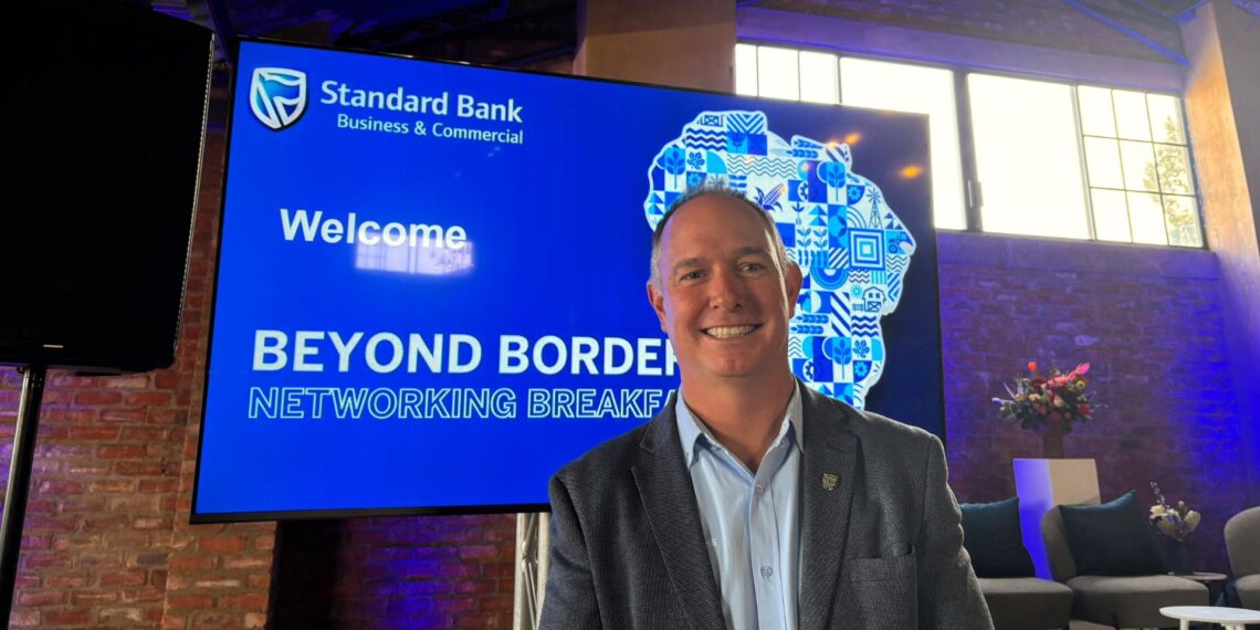 Standard Bank's head of agribusiness, Brendan Jacobs, discusses the agribusiness transformation programme. Photo: Meshaan van Wyk/Food For Mzansi