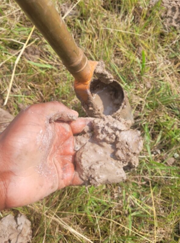 Gravitational "free" water in soil. Photo: Supplied/Peter Mudau