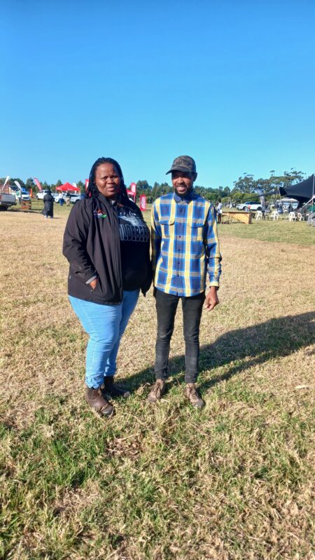Farmers Zandile Cewu and Anda Zaku were excited about networking and partnership opportunities at the 2025 Eastern Cape Farmers’ Market Day in Kidd’s Beach. Photo: Supplied/Food For Mzansi