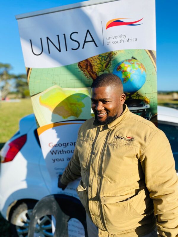 Sipho Konkwane represented the University of South Africa (Unisa) at the 2025 Eastern Cape Farmers’ Market Day in Kidd’s Beach, outside East London. Photo: Supplied/Food For Mzansi