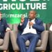 Kallie Schoeman, David Mthombeni from Agda, and Dr Siyabonga Madlala from Safda discuss structural barriers, empowerment, and the role of public-private partnerships at the 2025 Agricultural Transformation Lekgotla. Photo: Food For Mzansi