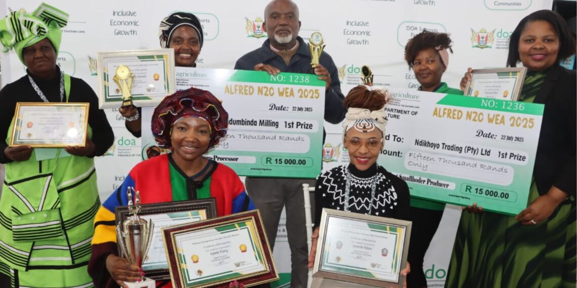 Pula Nala, a women- and youth-owned agricultural enterprise in Alfred Nzo, has been honoured at the Eastern Cape Women Entrepreneur Awards for its job-creating, export-driven farming success and dynamic role in advancing food production.
Photo: Supplied/Food For Mzansi