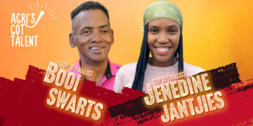 Booi Swarts from Piketberg and Jenedine Jantjies from Patensie are in the top 10 of Agri's Got Talent. Photo: Gareth Davies/Food For Mzansi