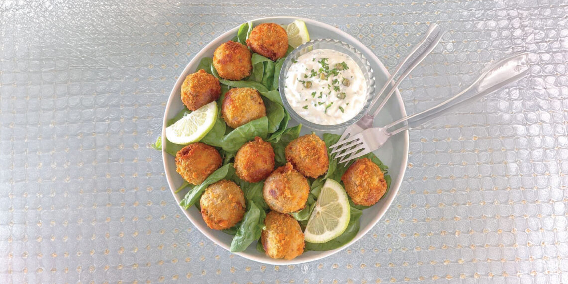 This tangy tartare sauce, made from scratch, elevates simple fish cakes to something special. Photo: Pumla's Food
