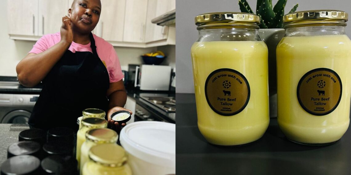 Oneziwe Jackson is reinventing the use of good fats for skin and food with tallow.
Photos: Supplied/Food For Mzansi