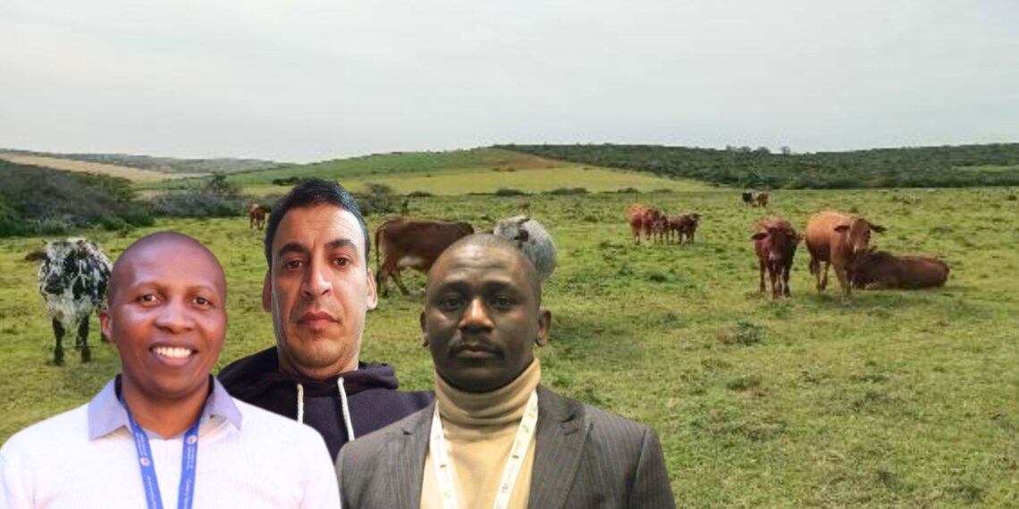 Agricultural economists Dr Siphe Zantsi and Walter Shiba, together with a senior researcher at the Agricultural Research Council (ARC), Abutaleb Khaled. Photo: Food For Mzansi