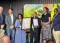 Botlhale Jacob Tshabalala,(third from the right) the Grain SA/ Absa South Africa John Deere Financial New Era Commercial Farmer of the Year. Photo:GrainSA