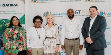 Omnia, Market Place Academy and the department of education officials at the launch of the Agricultural Innovation Hub. Photo: Omnia