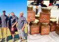 Four unemployed graduates in the Eastern Cape started their own business, Mbhashe Gold, turning local groundnuts into a natural, commercial-grade peanut butter. Founder Anda Zaku, with Lisa Lolwana, Anathi Mnukwa, and Elihle Mpikwa. 
Photos: Supplied/Food For Mzansi