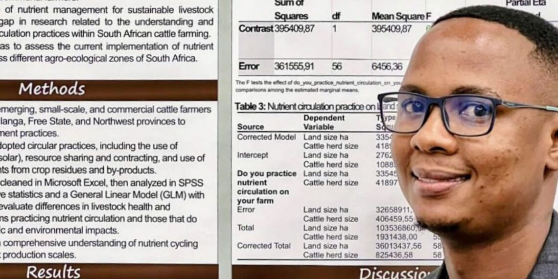 Ernest Makua, livestock technical advisor at RMIS, shares insights on nutrient circularity and climate-smart grazing at the Global Greenhouse Gas and Animal Agriculture (GGAA) Conference in Nairobi, Kenya. Photo: Supplied/Food For Mzansi