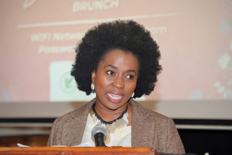 Gauteng MEC for agriculture and rural development, Vuyiswa Ramokgopa, delivering the keynote address at the Soul to Soil brunch. Photo: Supplied/Food For Mzansi