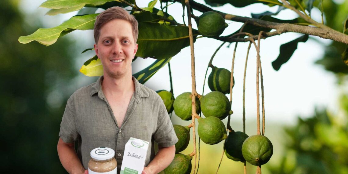 Antoine van Heerden, founder of ButtaNutt, turned his family’s macadamia harvest into a leading plant-based brand offering creamy nut butters and milks. Photo: Gareth Davies/Food For Mzansi
