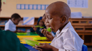 Behind every full tummy is a brighter future. Photo: Do More Foundation