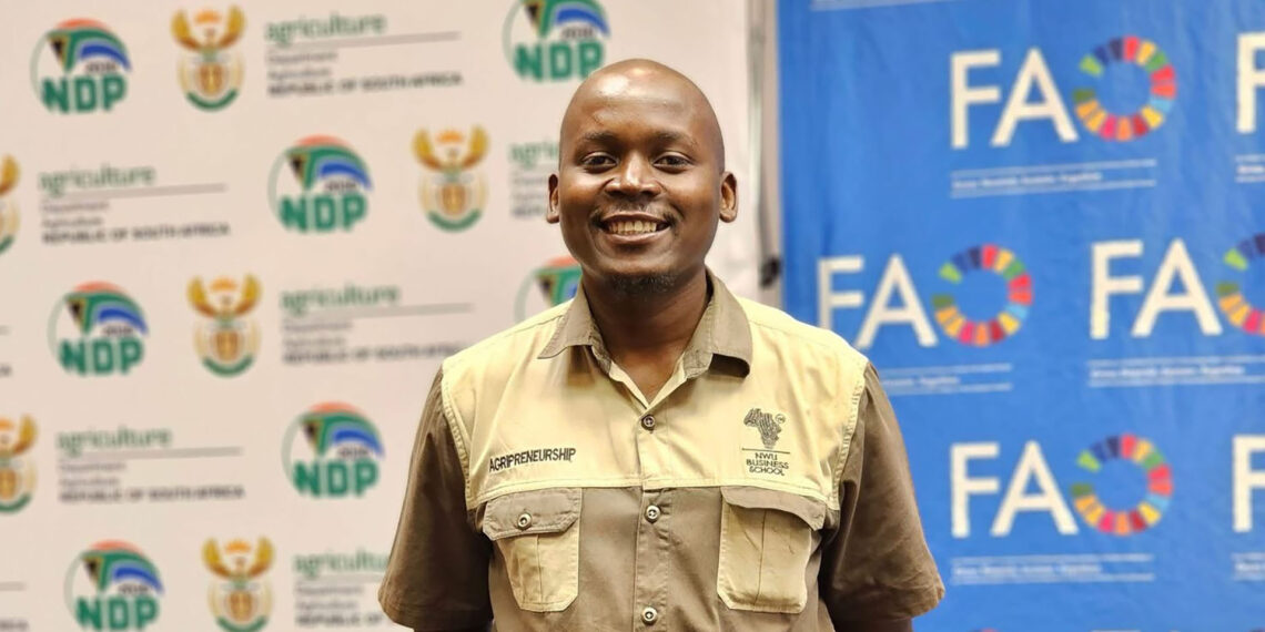 Thabo Makoa is the chairperson of the Youth Chapter of the World Food Forum South Africa. Photo: Supplied/Food For Mzansi