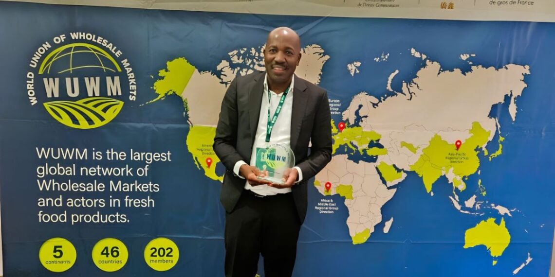 Sello Makhubela, CEO of Joburg Market, has been named Manager of the Year 2025 by the World Union of Wholesale Markets, a top international recognition of his leadership and innovation. Photo: Supplied/Food For Mzansi