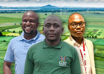 Dr Walter Shiba, Light Ngobeni and Trevor Morepje of the Agricultural Research Council (ARC). Gareth Davies/Food For Mzansi