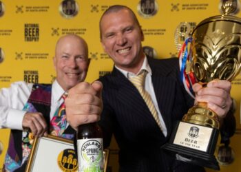 The Newlands Spring Brewing Company walked away with several awards at the Beer Trophy Awards 2025, including a silver medal for Tribute Lager, as well as Best Hoppy Beer and Beer of the Year 2025 for Jacob’s Pale Ale. Photo: Danie Nel Photography