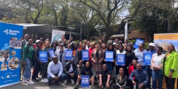 Johannesburg community-based organisations come together through the Seriti-led Air Quality Capacity-Building Programme. Photo: Supplied/Food For Mzansi