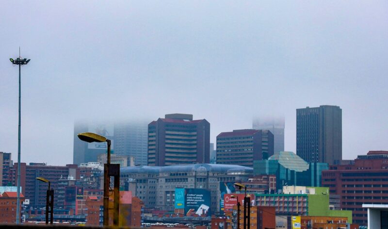 Gloomy clouds loom over Johannesburg in Gauteng, South Africa. Photo: Gallo Images / OJ Koloti