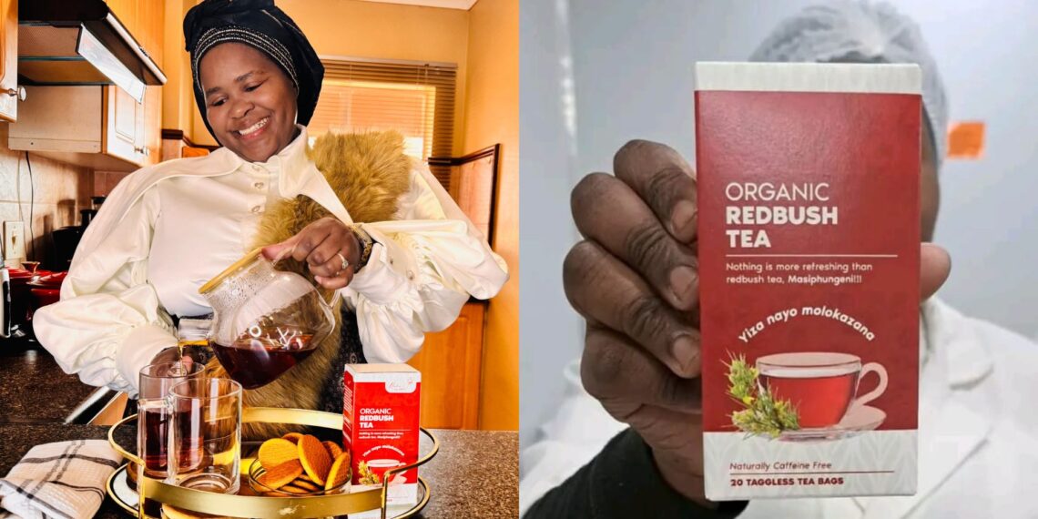 Natasha Zantsi’s love of serving others blossomed into Makoti Premium Rooibos Tea. Proudly South African, her tea honours Nguni culture, celebrates women, and brings comfort in every cup. Photos: Supplied/Food For Mzansi
