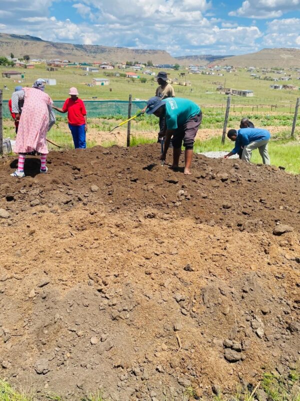 Farmers are preparing organic manure. Photo: Supplied/Glen Mendi