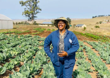 Yonela Rilityana has turned her grandparents' land into Nellas Sustainable Farming in Yawa, Eastern Cape. Photo: Supplied/Food For Mzansi