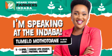 From tough questions on eNCA to the stage of the 2026 Mzansi Young Farmers Indaba. Tumelo Mothotoane takes the mic as moderator, ready to lead a bold conversation. Image: Gareth Davies/Food For Mzansi