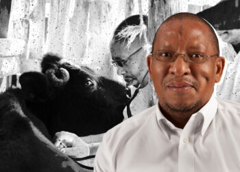 Dr Rebone Moerane is a senior lecturer in the department of production animal studies in the faculty of veterinary science at the University of Pretoria. Photo: Gareth Davies/Food For Mzansi.