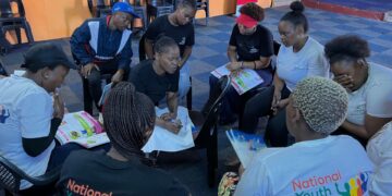 Young ECD Champions from aRe Bapaleng empower parents and kids through play-based learning in underserved communities. Photo: Seriti