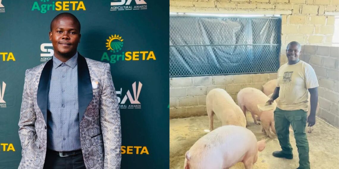 Armed with a degree in business law and management, Sinqobile Mtshali found his calling in pig farming. Photos: Supplied/Food For Mzansi