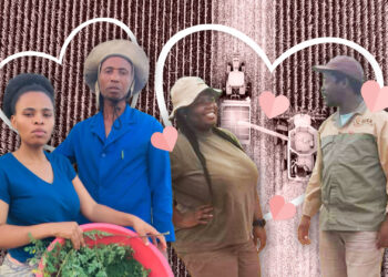 For these farmer couples, love may seem simple, but it works wonders for heart and soul: Mbali Sithole & Dumisani Biyela, Phelisa Ndayi & Lubabalo Bunu.
Photos: Gareth Davies